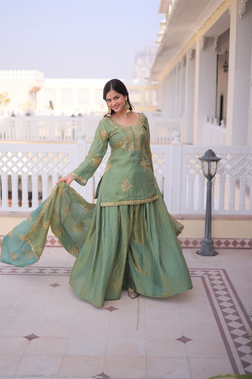 Fendi Crush Kurti Sharara Set