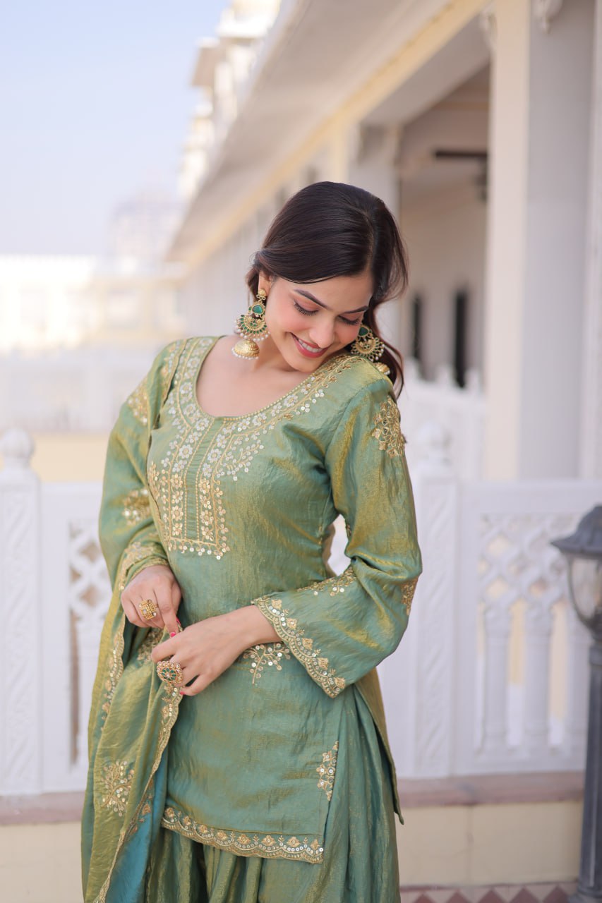 Fendi Crush Kurti Sharara Set