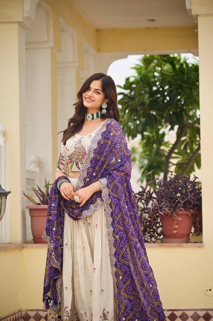 Tissue Silk + Bandhej Concept