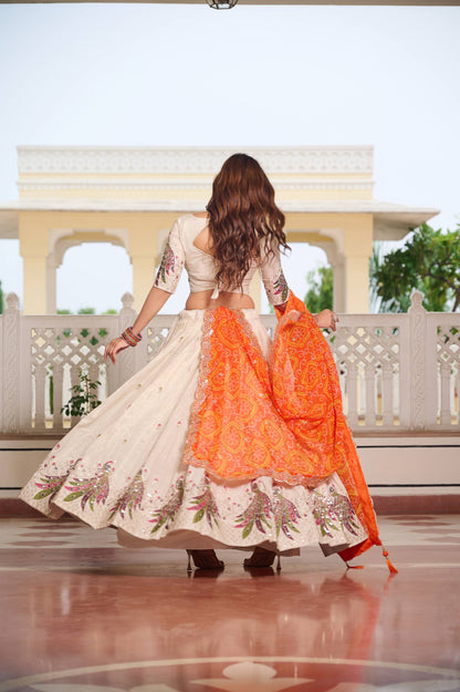 Tissue Silk + Bandhej Concept