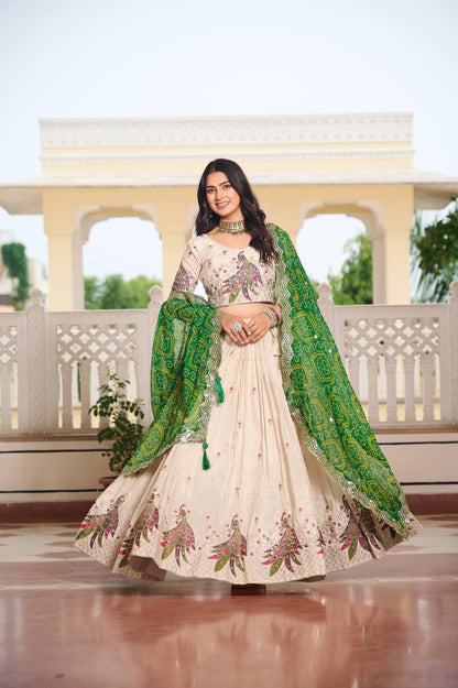 Tissue Silk + Bandhej Concept