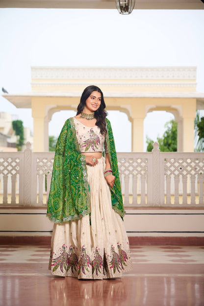 Tissue Silk + Bandhej Concept