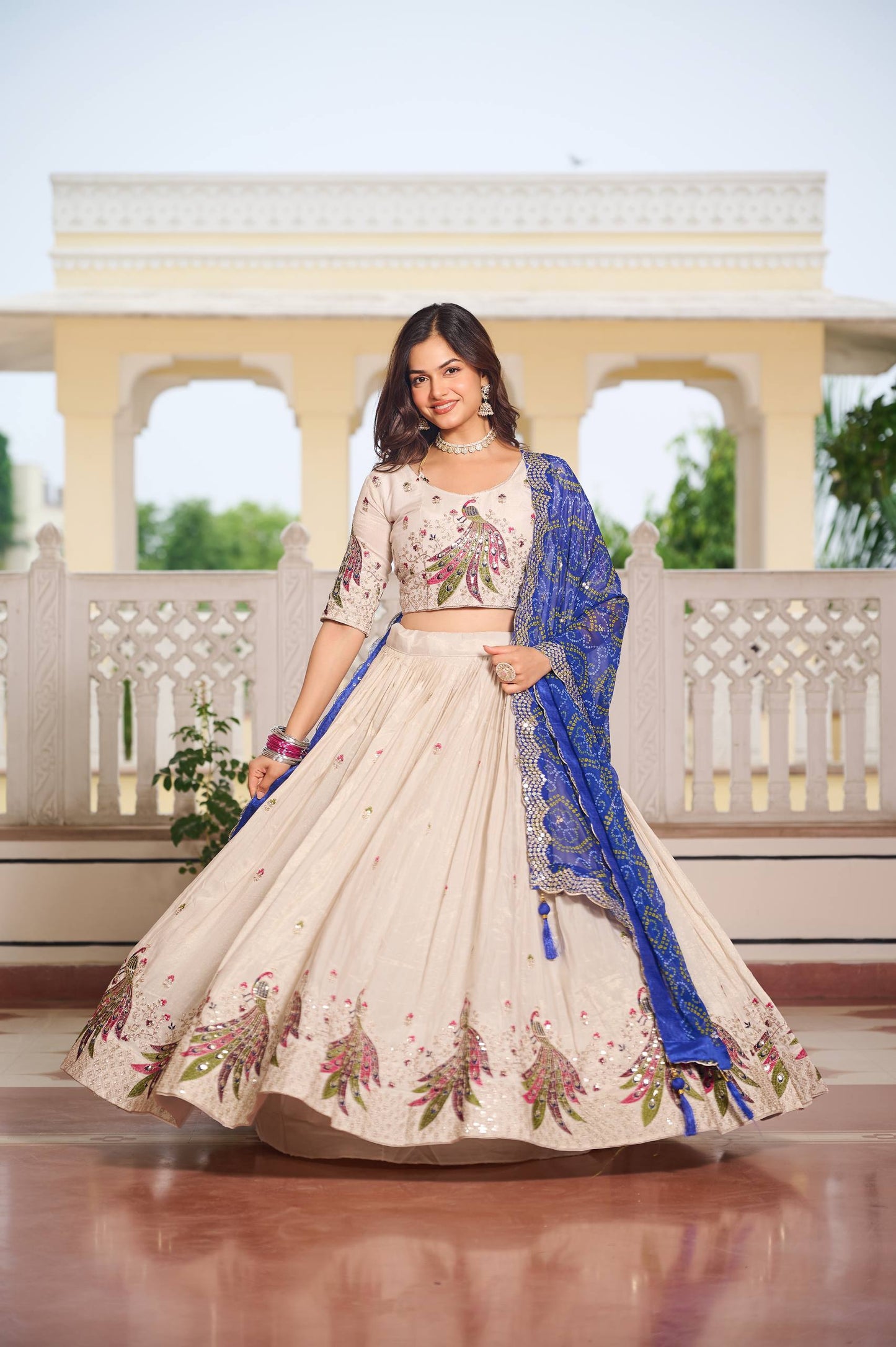Tissue Silk + Bandhej Concept