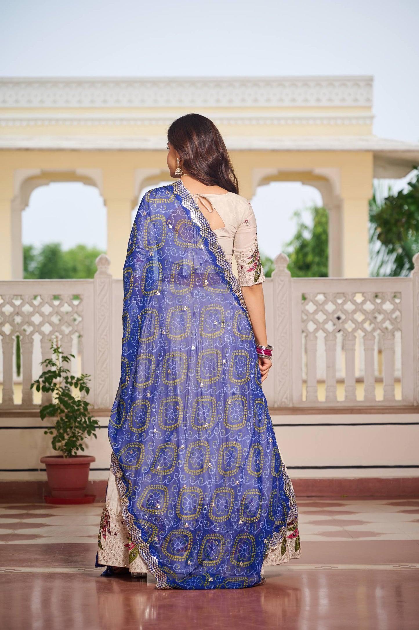 Tissue Silk + Bandhej Concept