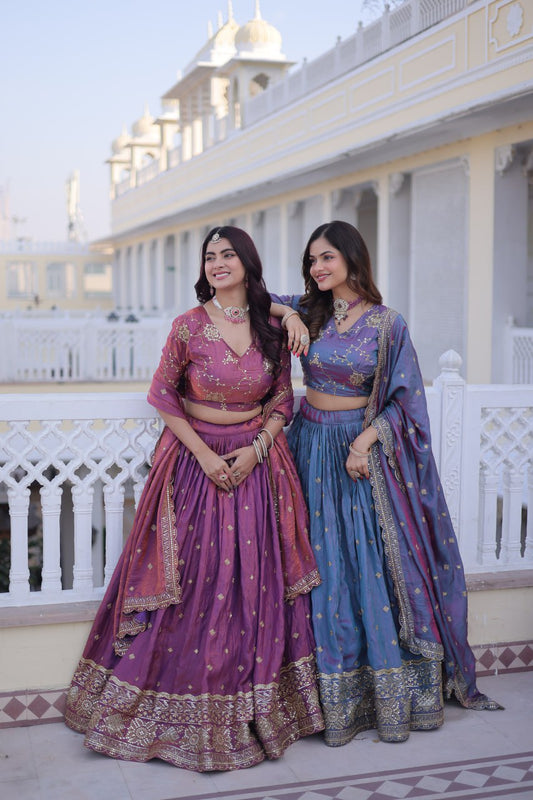 Ysl Silk Wedding Lehenga Choli