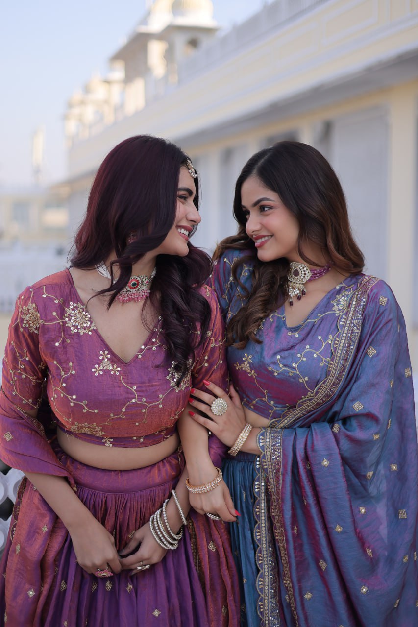 Ysl Silk Wedding Lehenga Choli