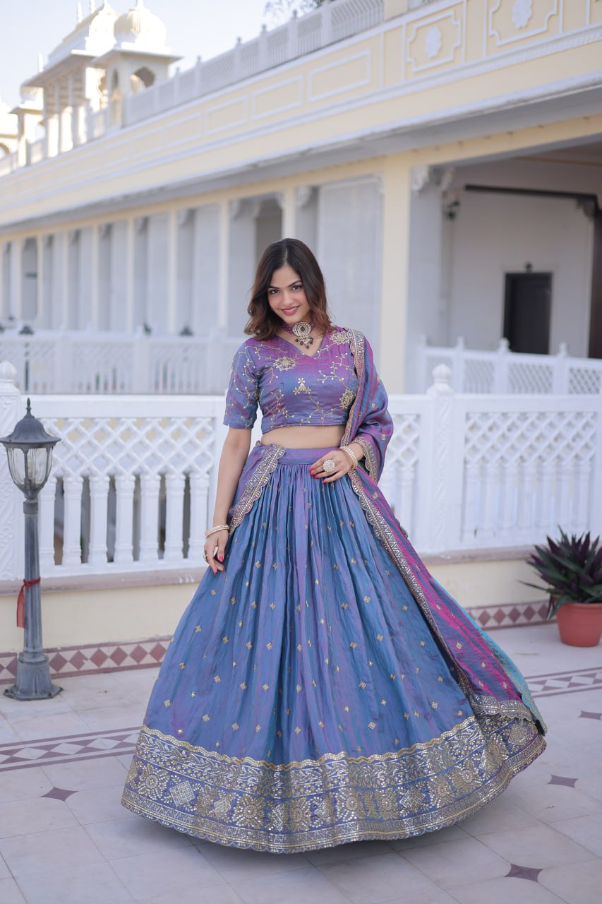 Ysl Silk Wedding Lehenga Choli