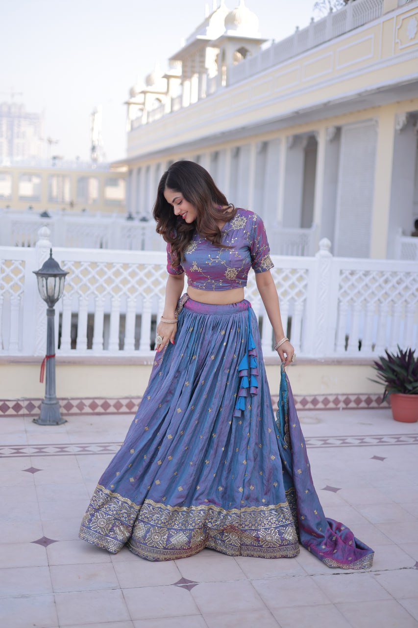 Ysl Silk Wedding Lehenga Choli