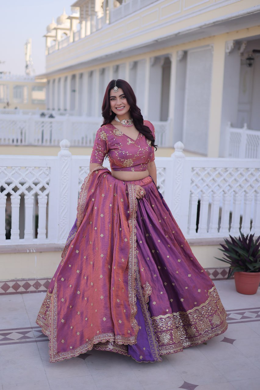 Ysl Silk Wedding Lehenga Choli