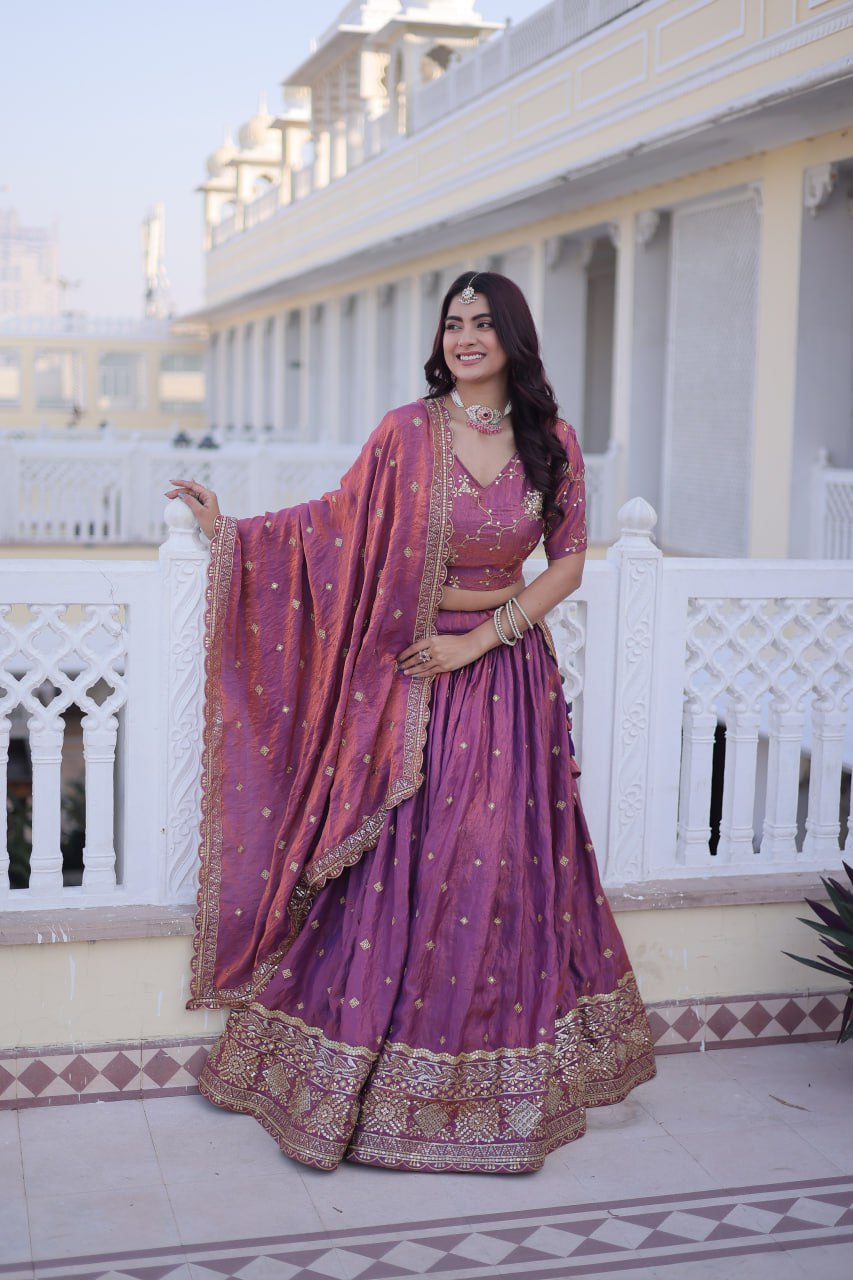 Ysl Silk Wedding Lehenga Choli