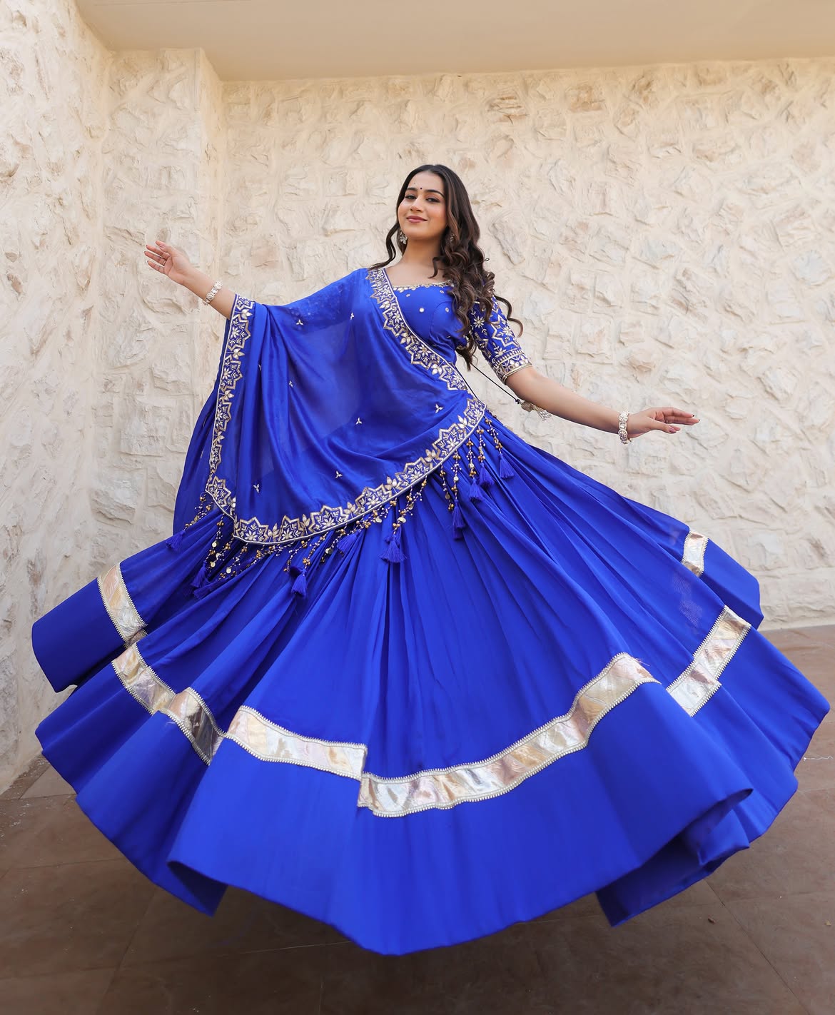 Royal Blue Elegance | Premium Designer Lehenga Choli