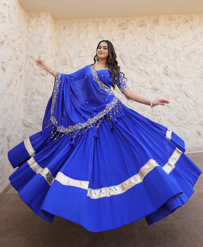 Royal Blue Elegance | Premium Designer Lehenga Choli