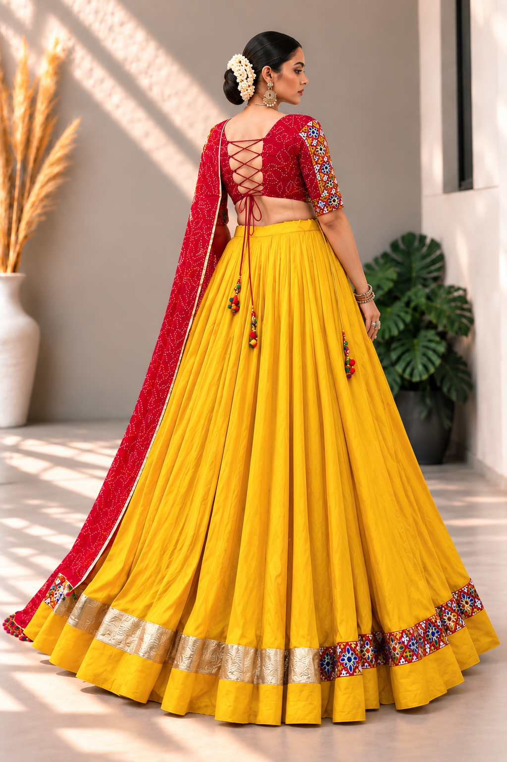 Rangilo Bandhani Lehenga