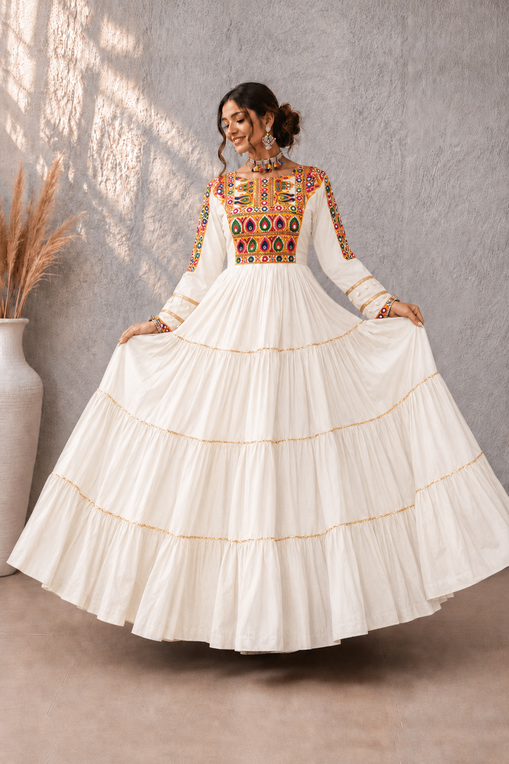 Beautifully Flared Navratri Gown