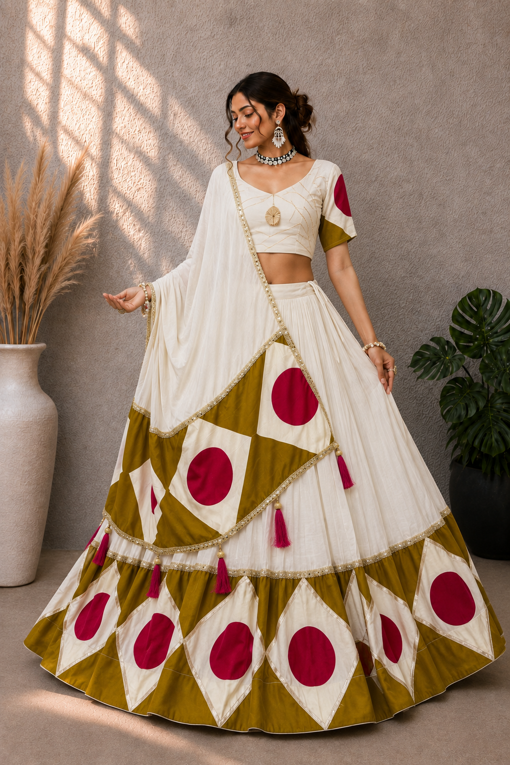Cotton Navratri Cholis