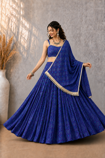 Royal Blue Garba Choli