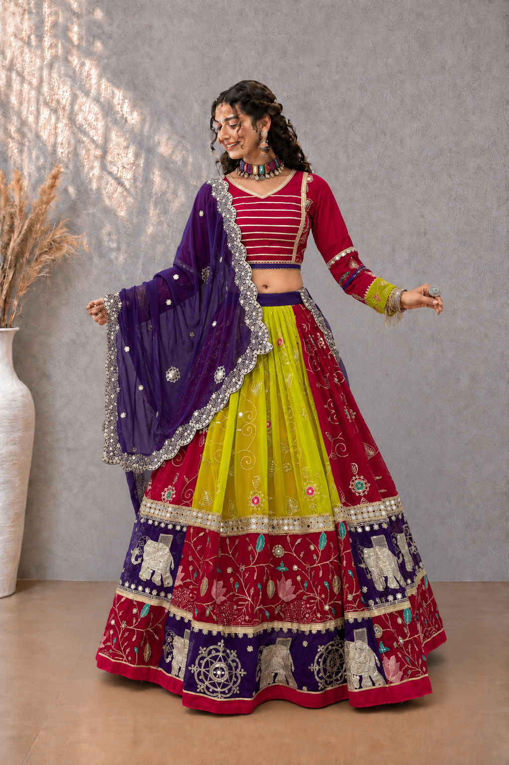 Navratri Special Vintage Chaniya Choli
