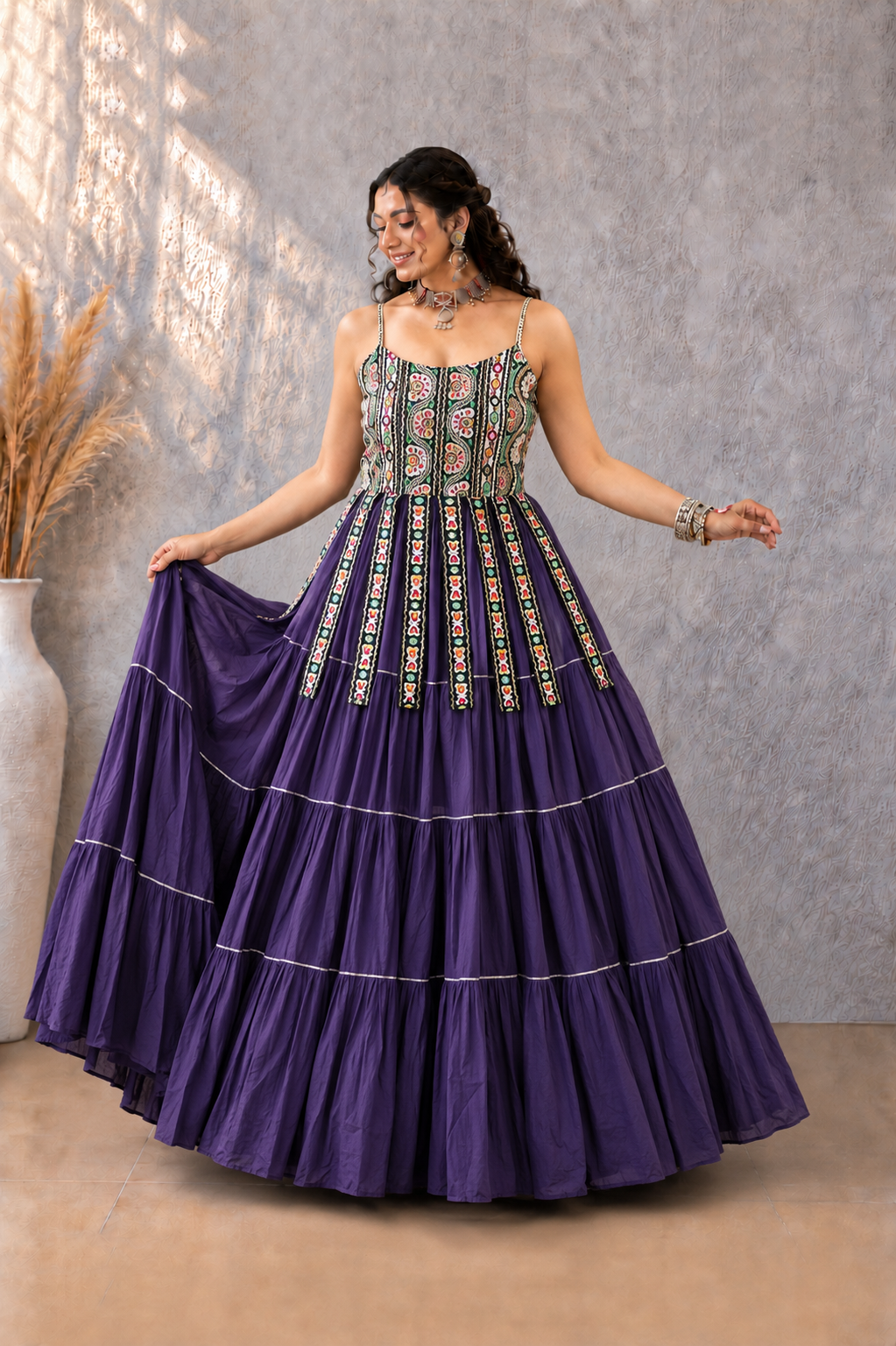 Kutchi Patchework Lehnega Choli