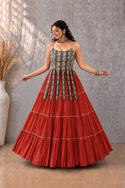 Kutchi Patchework Lehnega Choli