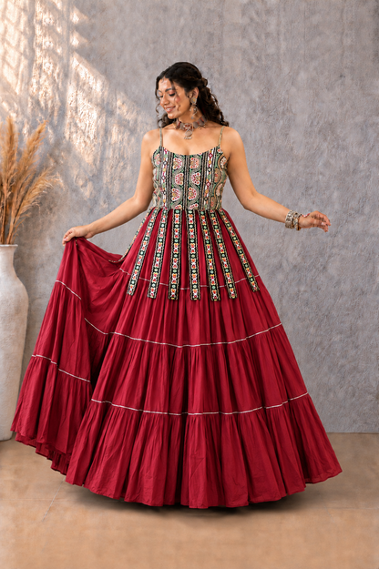 Kutchi Patchework Lehnega Choli