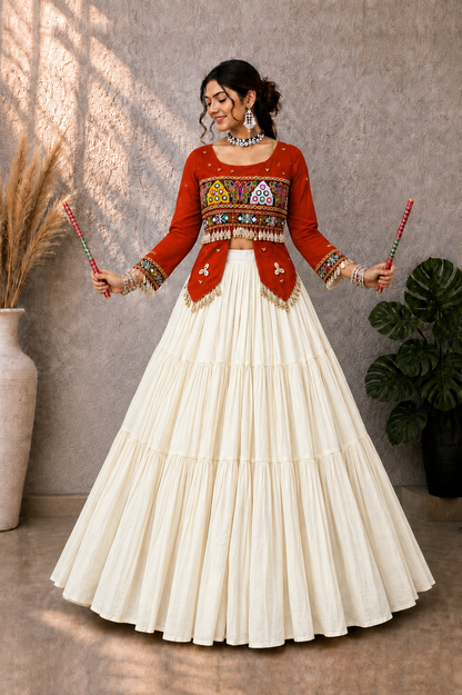 Navratri Special Top Lehenga Set