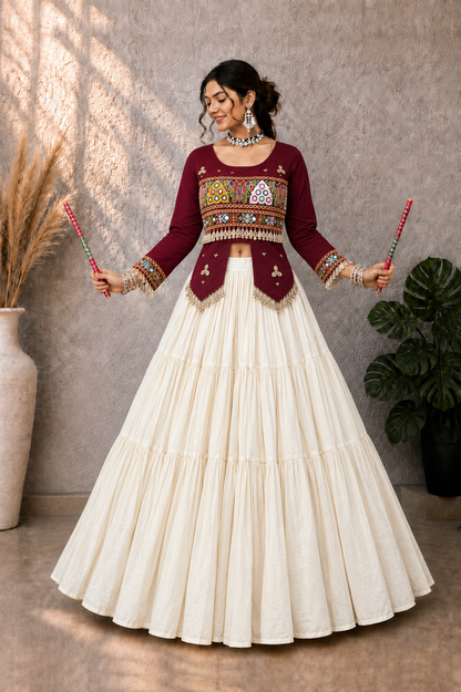 Navratri Special Top Lehenga Set