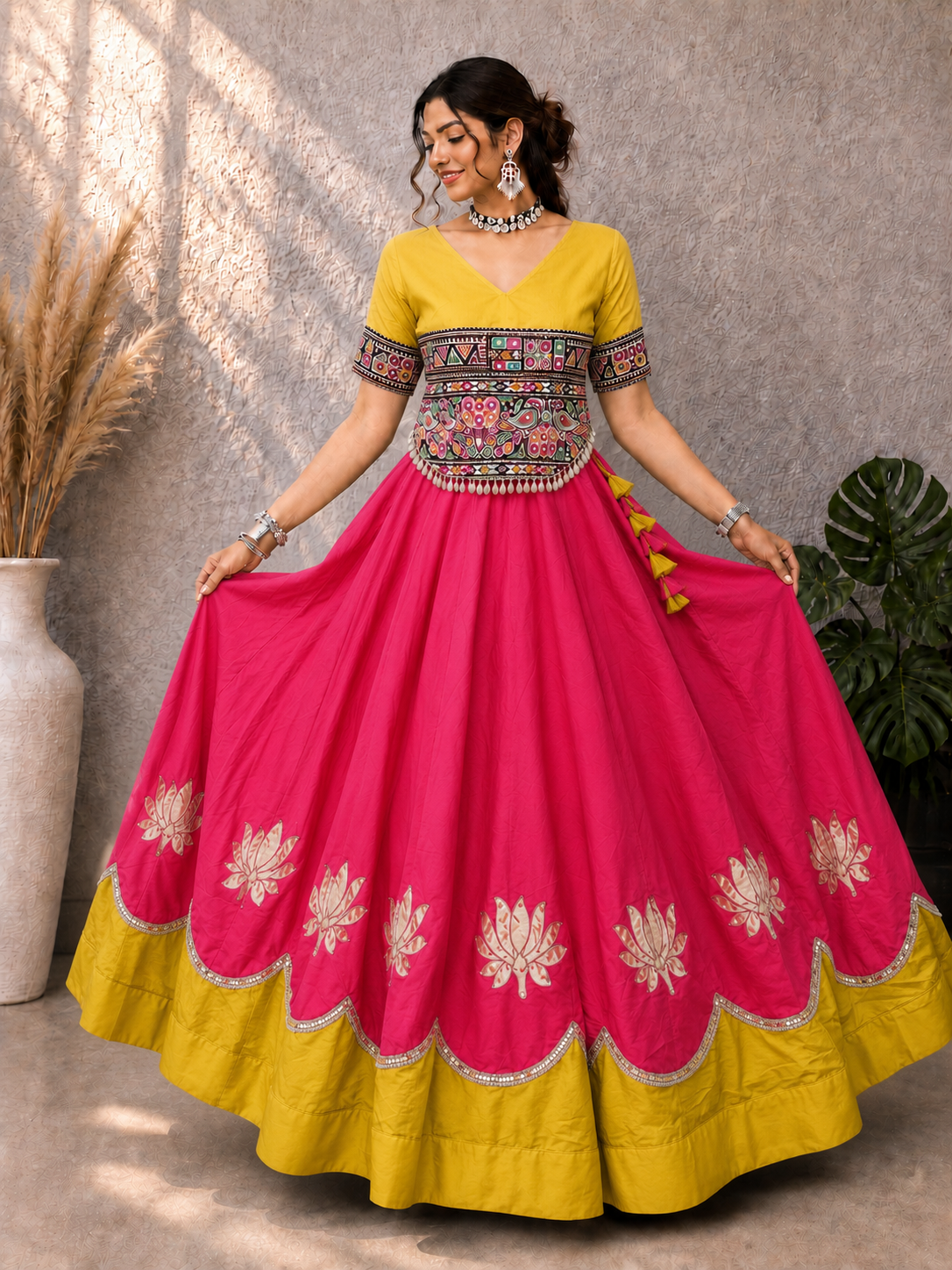 Crop Top Outfit For Navratri Garba's