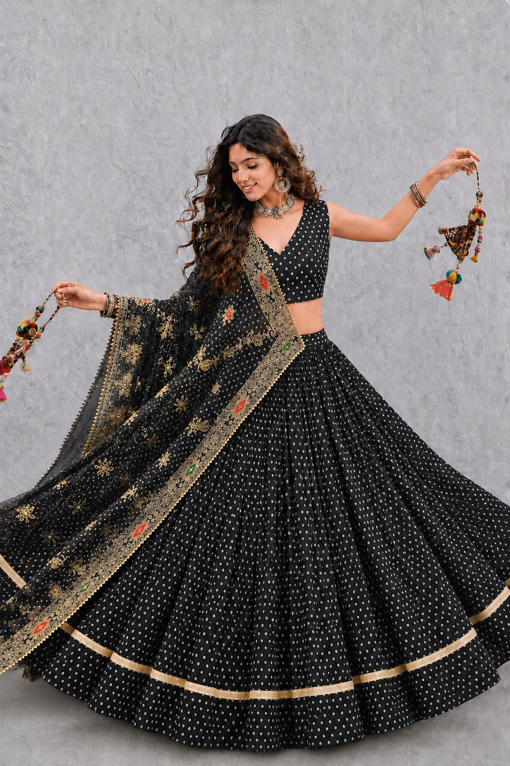 Navratri Trendy Bandhej Chaniya Choli