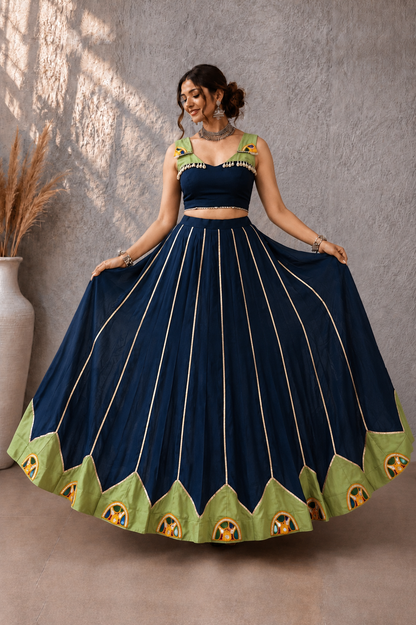 Navratri Crop Top Lehenga Set