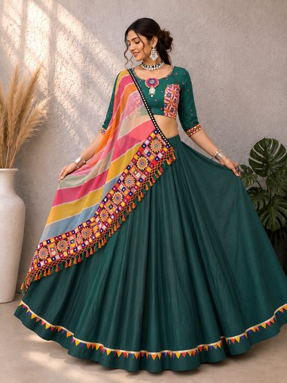 Rayon Cotton Navratri Look
