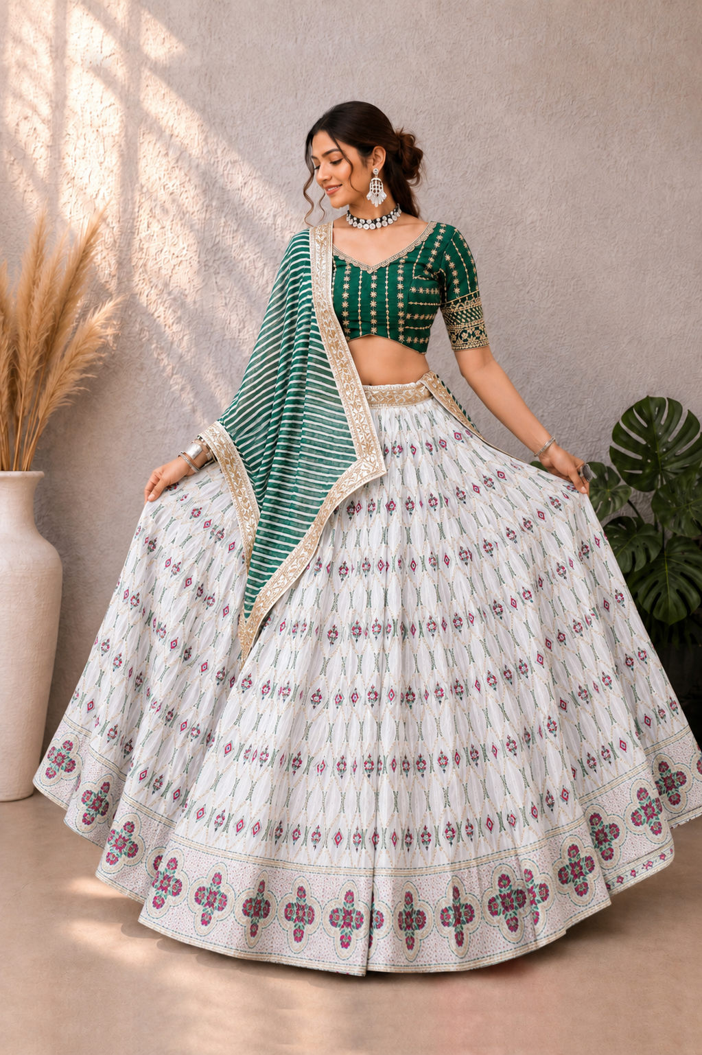Emerald Elegance Couple Set