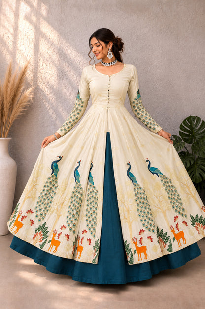 Long Shrug With Lehenga