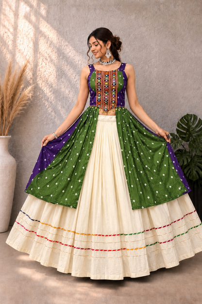 Navratri Special Long Blouse Set