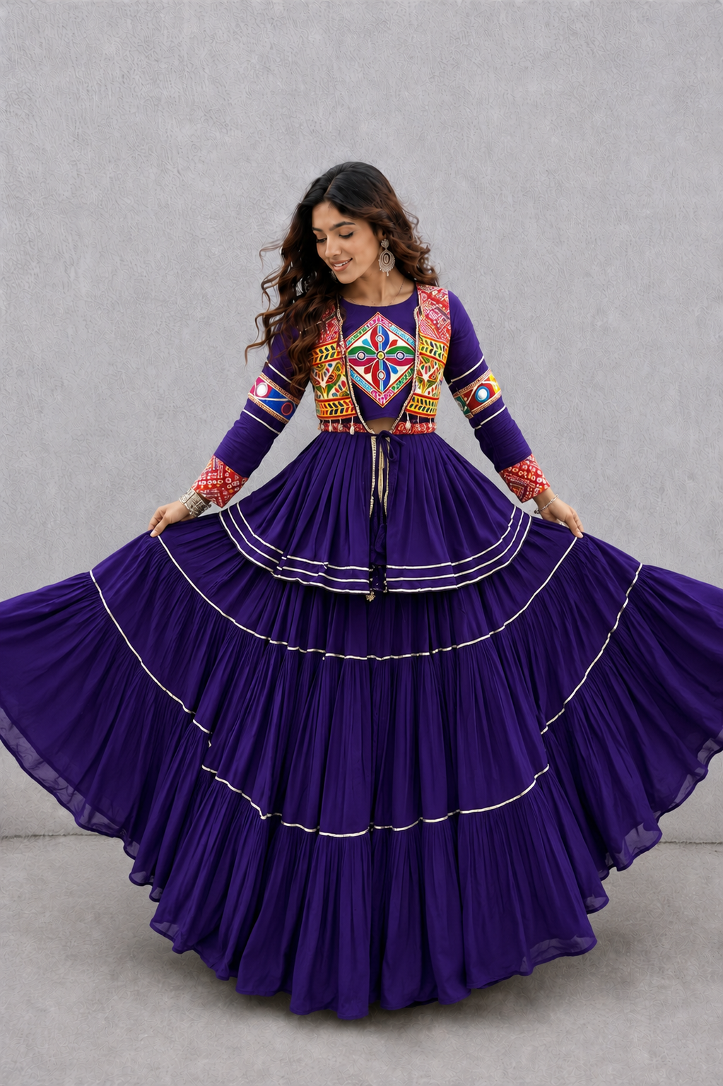 Navratri Special Gamthi Three Piece