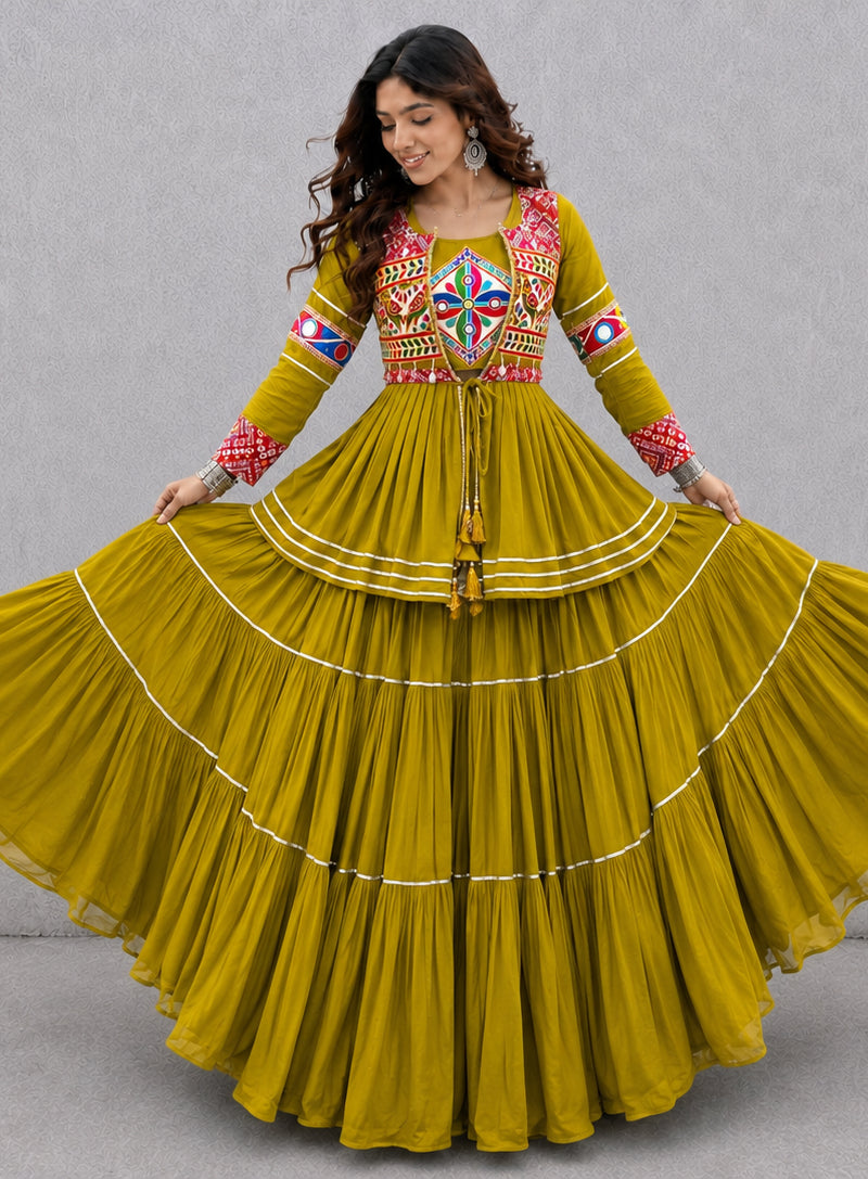 Navratri Special Gamthi Three Piece