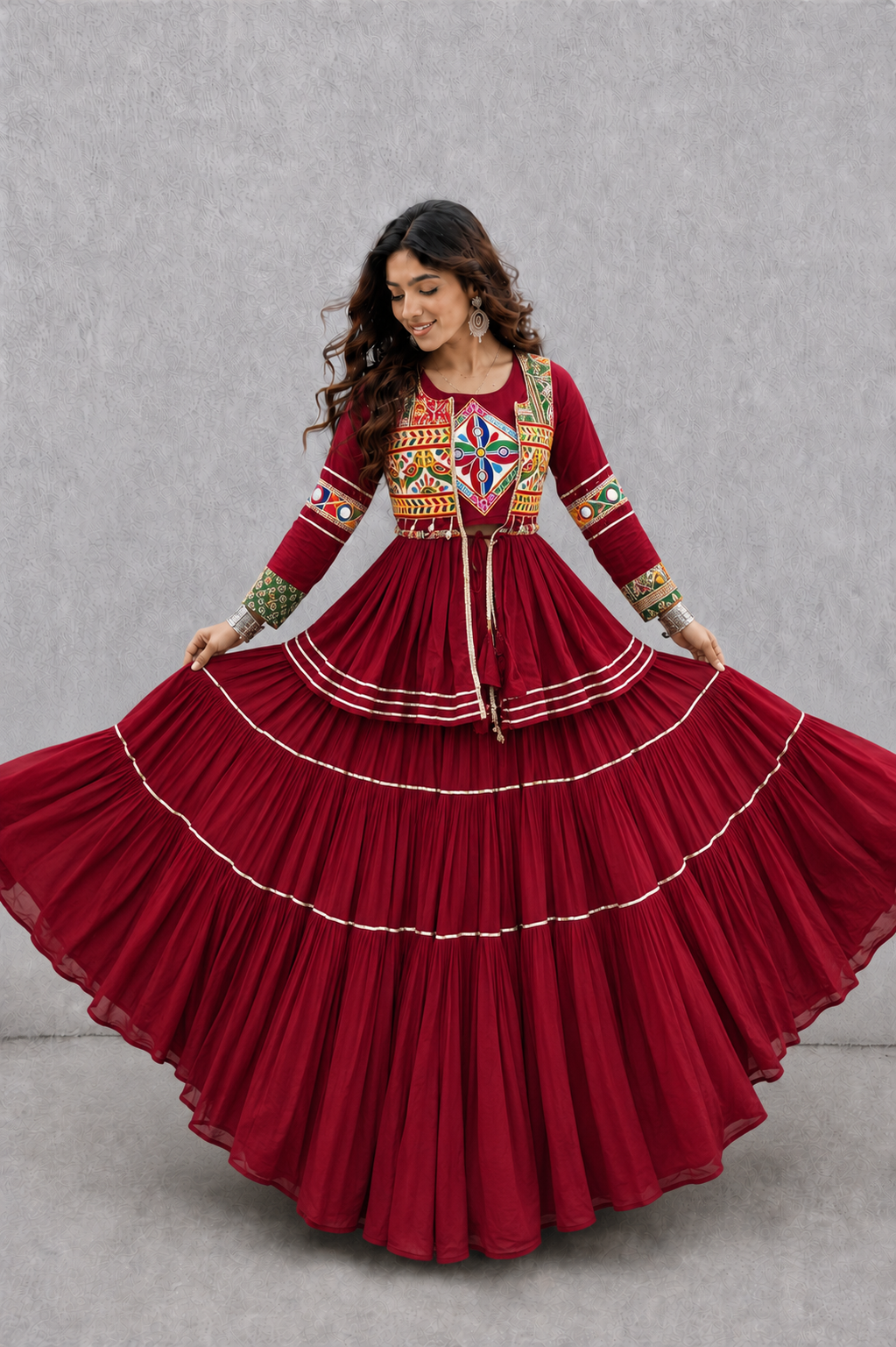 Navratri Special Gamthi Three Piece