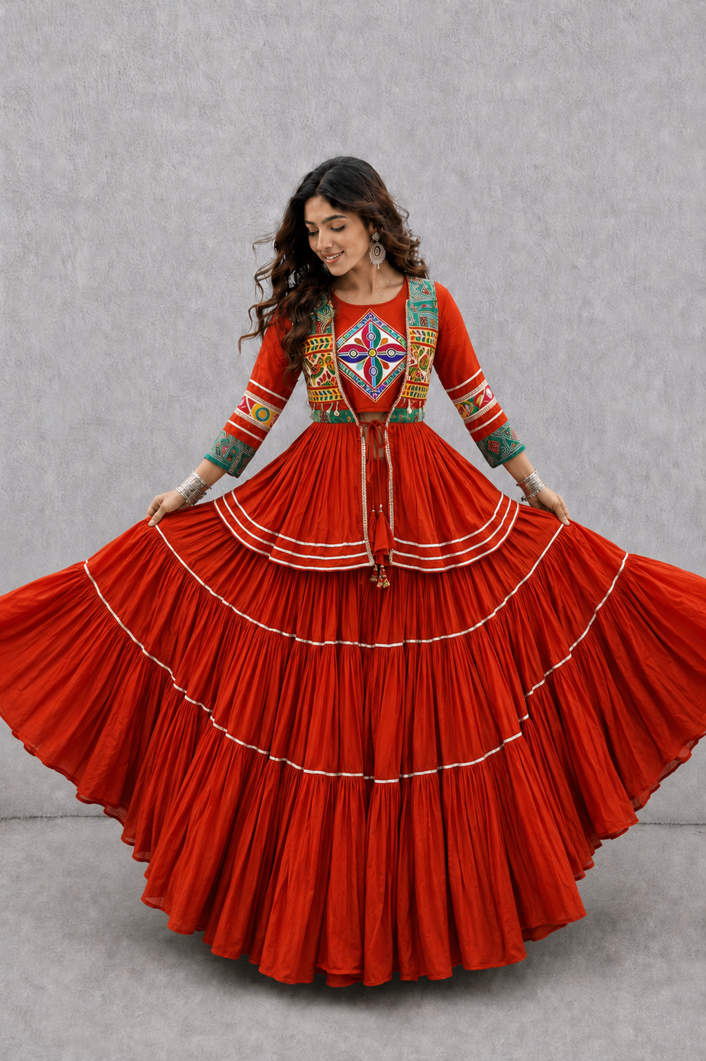 Navratri Special Gamthi Three Piece