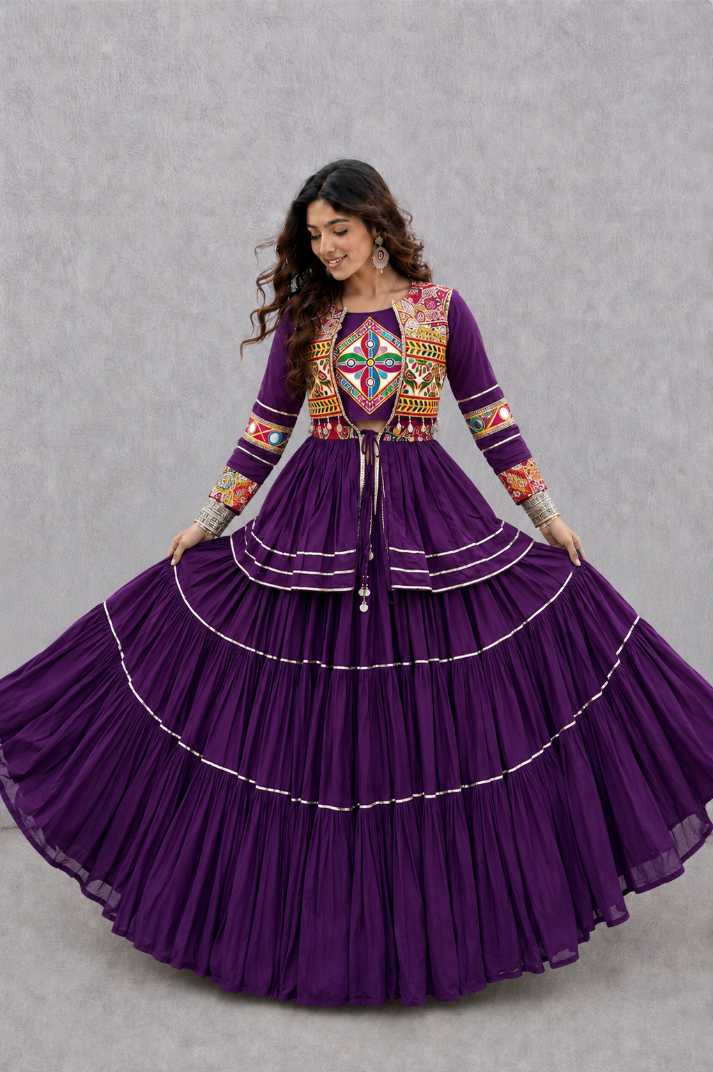 Navratri Special Gamthi Three Piece