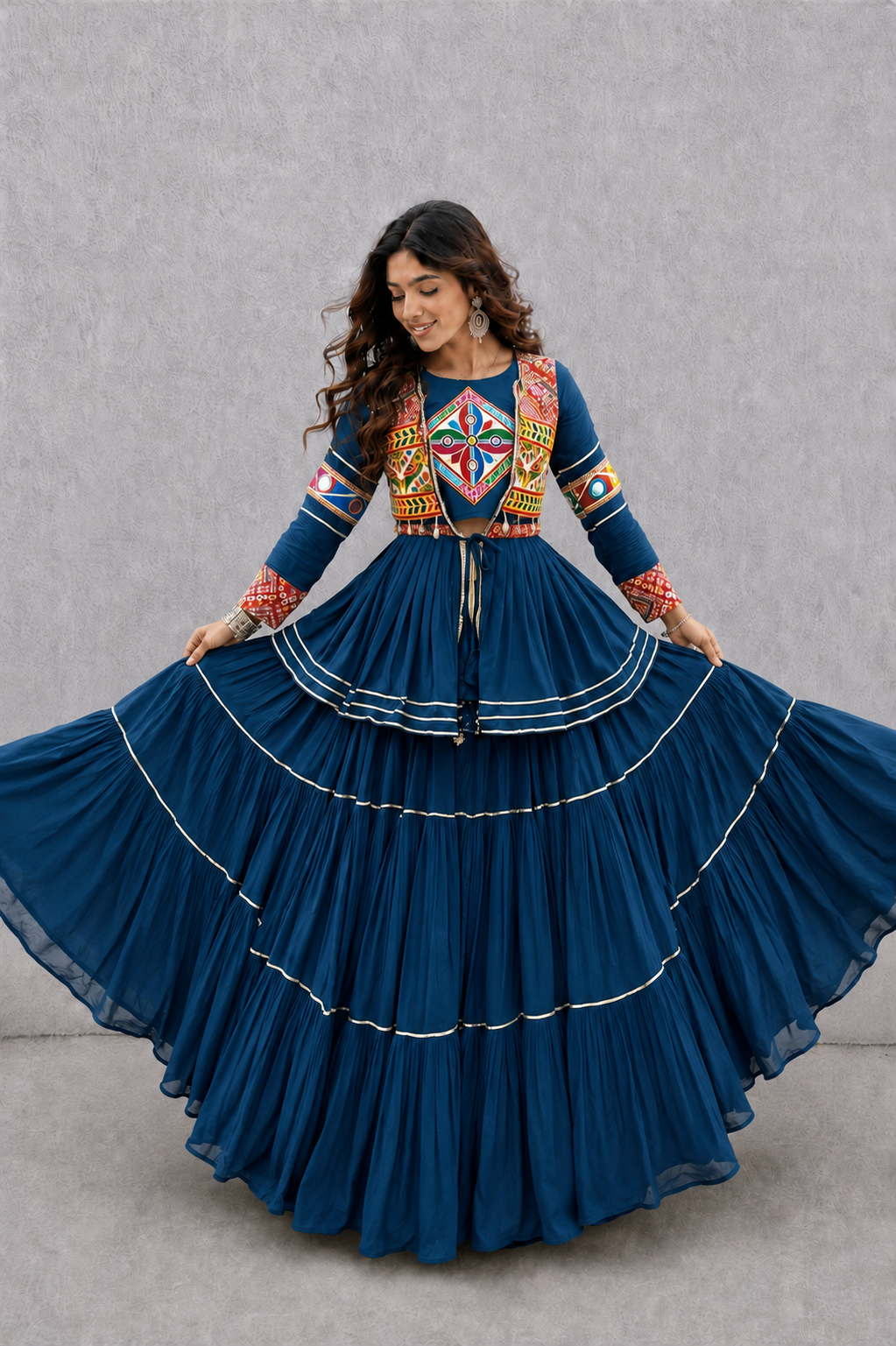 Navratri Special Gamthi Three Piece