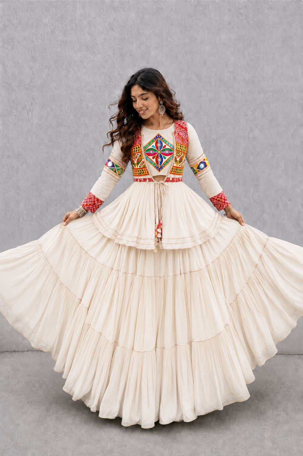 Navratri Special Gamthi Three Piece
