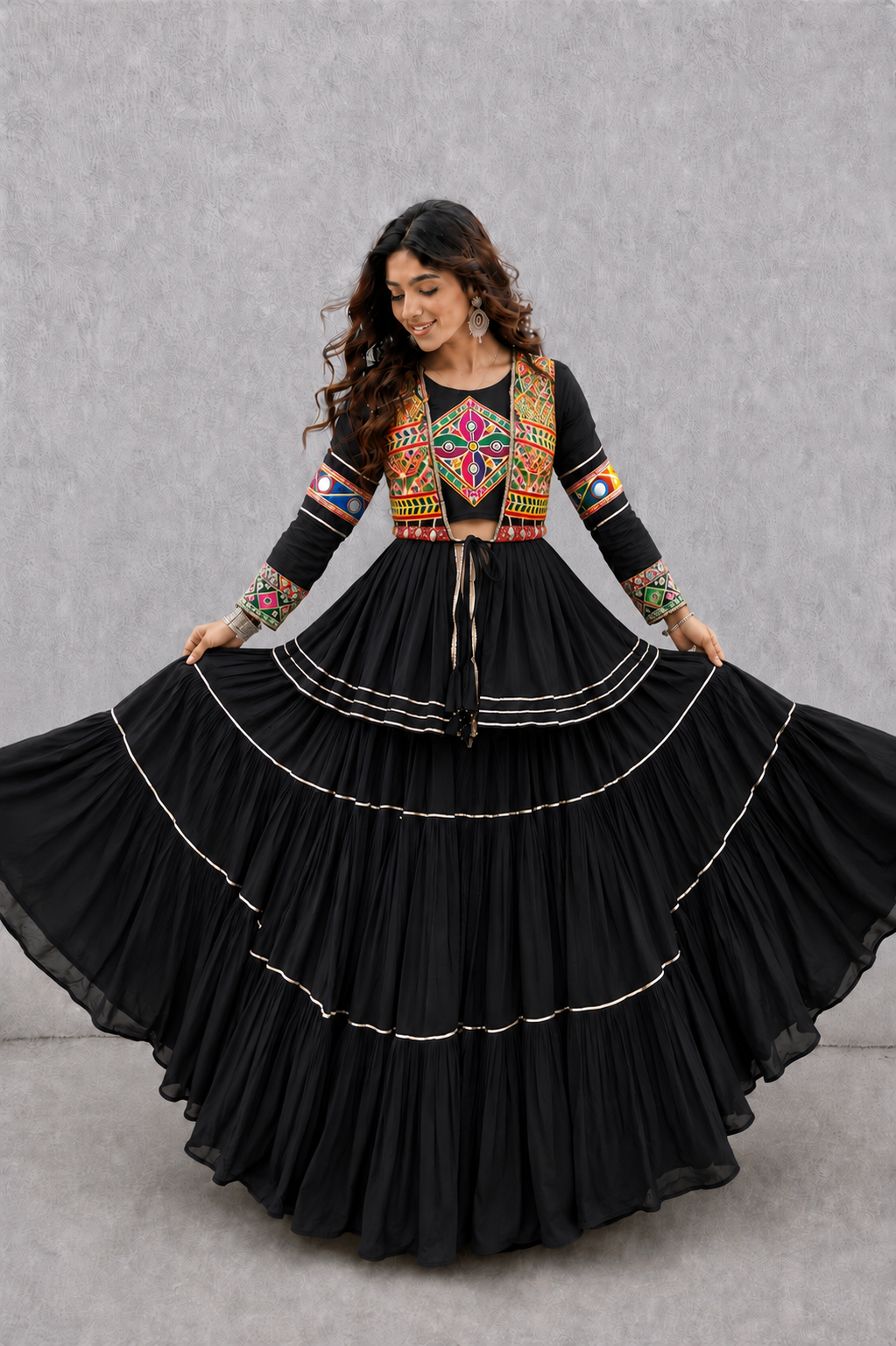 Navratri Special Gamthi Three Piece