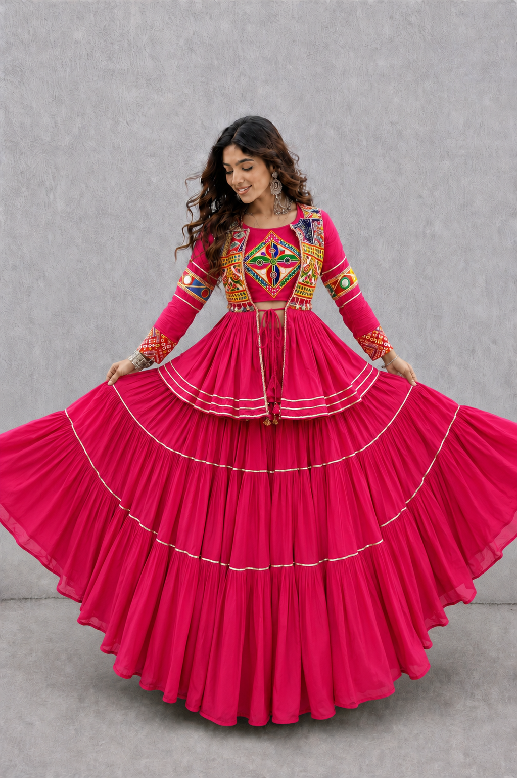 Navratri Special Gamthi Three Piece