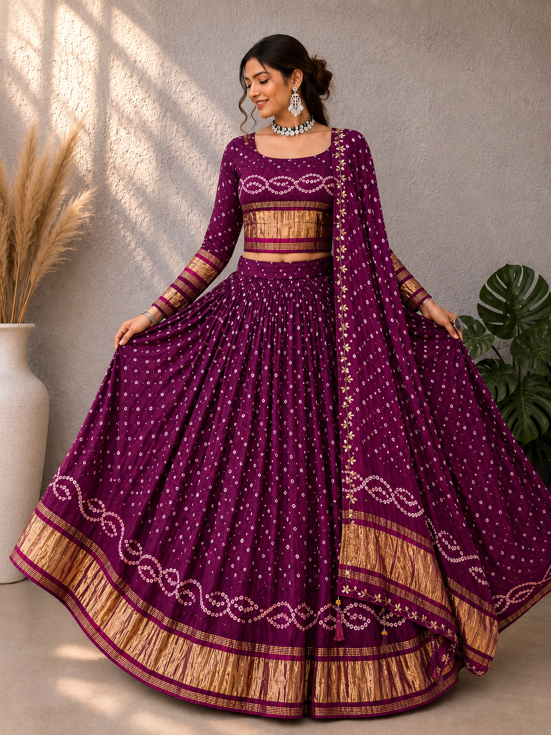 Pure Modal Silk Lehenga Choli