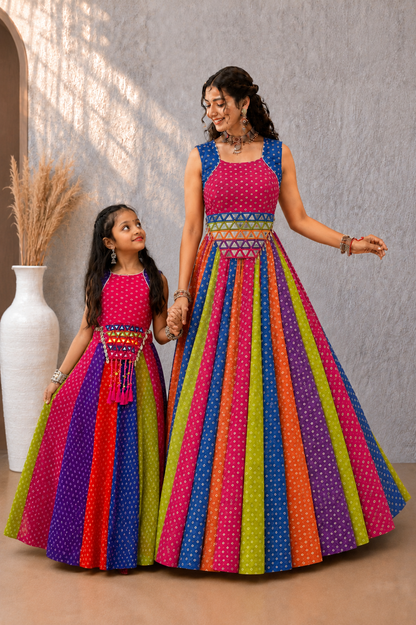 Georgett Bandhej Outfit