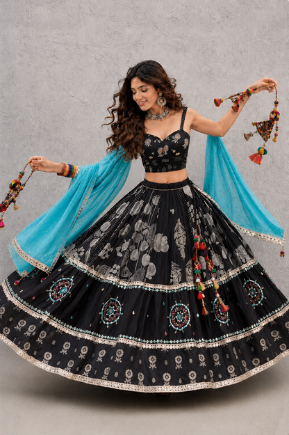 Cotton with Mirror Work Navratri Choli