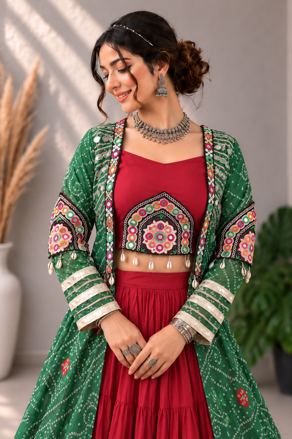 Rangrez Royale – Designer Bandhani Lehenga Choli