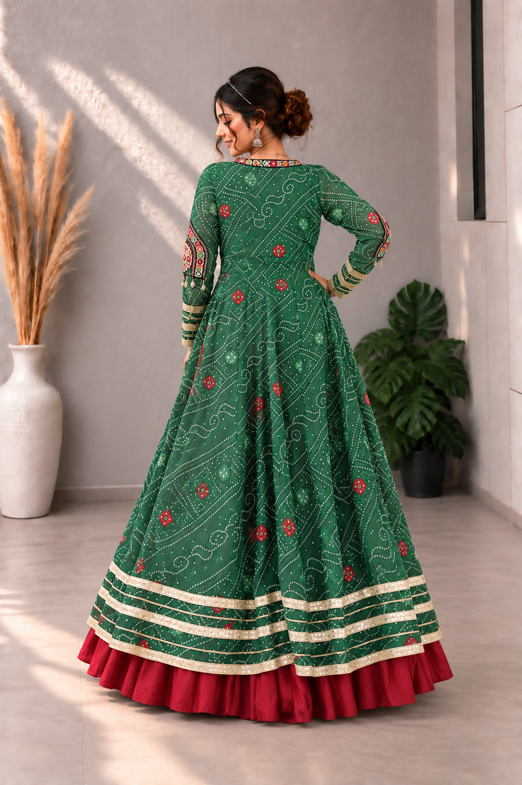 Rangrez Royale – Designer Bandhani Lehenga Choli