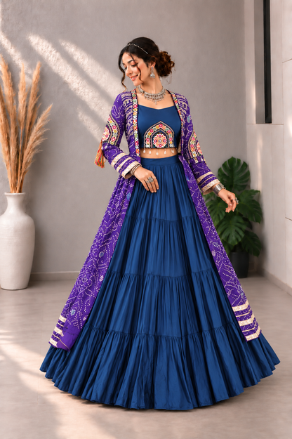 Rangrez Royale – Designer Bandhani Lehenga Choli