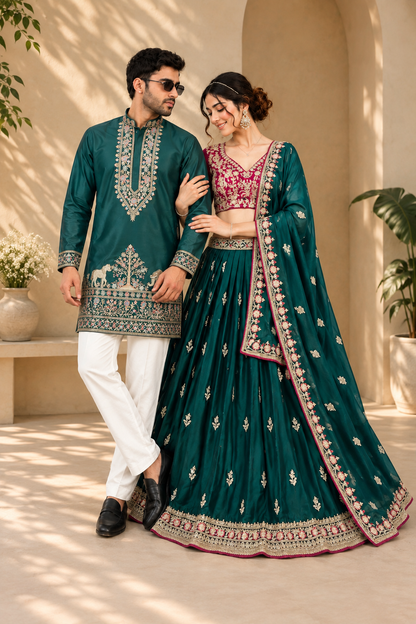 Emerald Royalty Couple Set