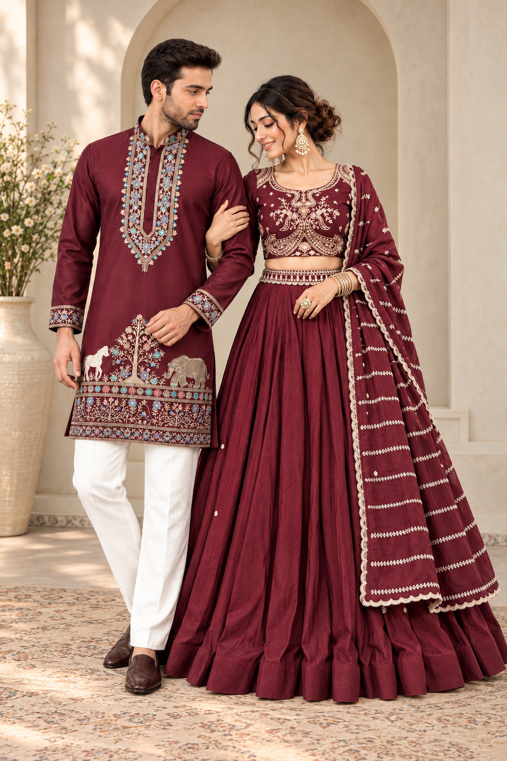 Maroon Majesty Couple Collection